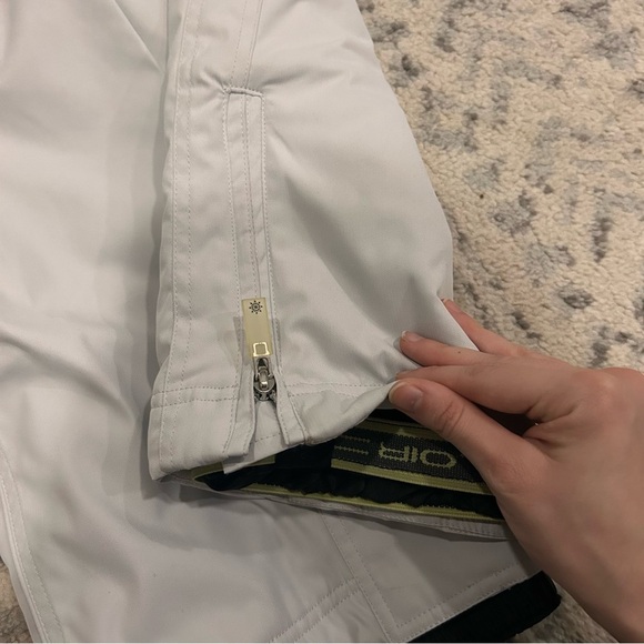 Vintage Luxury Brand Couloir Ski Pants Snowsuit snow pant white/grey waterproof - Picture 3 of 6